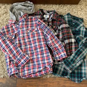 3T Plaid Button Up Shirts